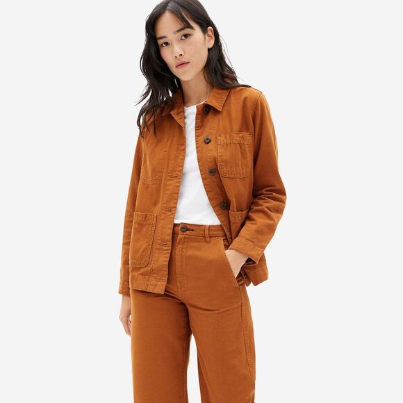 Everlane The Chore Cotton Canvas Jacket - S - Copper - Picture 2 of 4